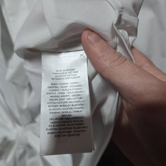 Ralph Lauren Black Label Tie Front Button Down Shirt Blouse NWT - Picture 5 of 5